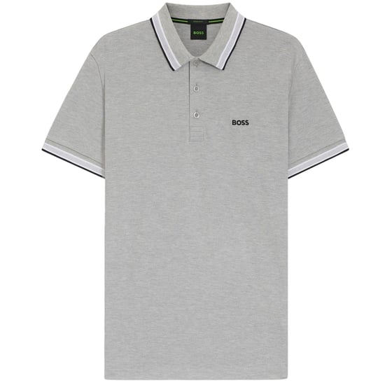 Boss - "Paddy Euro" Poloshirt für Herren (Silber) - Image 1