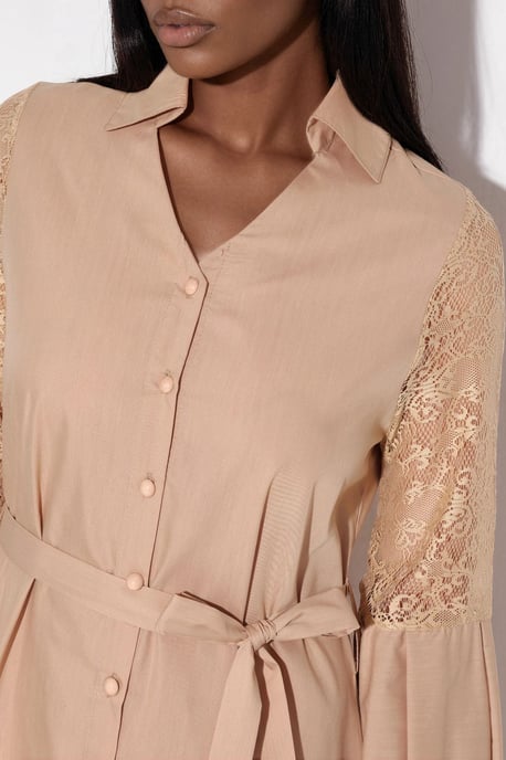 Besticktes Midi-Wickelkleid - Image 5