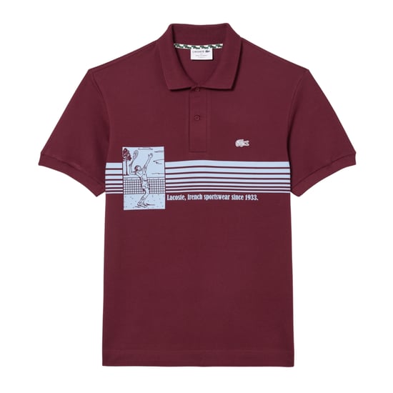 Lacoste - "French Made" Poloshirt für Herren, Bio-Baumwolle, Klassisch (Rot) - Image 2