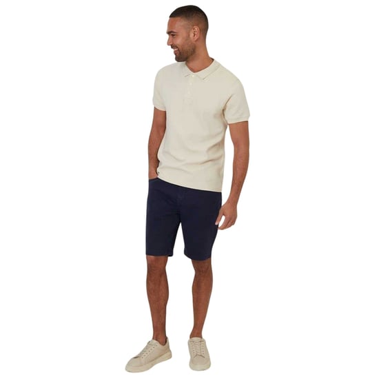 Threadbare - "Caswell" Poloshirt für Herren (Hafermilch) - Image 1
