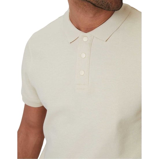 Threadbare - "Caswell" Poloshirt für Herren (Hafermilch) - Image 4