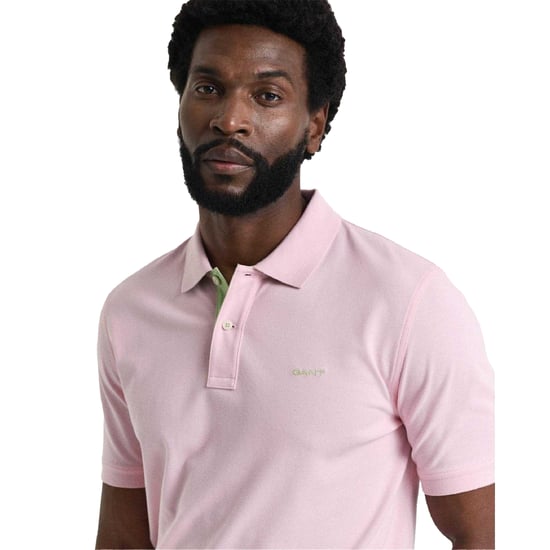 Gant - Poloshirt für Herren, Piqué (Pink) - Image 4