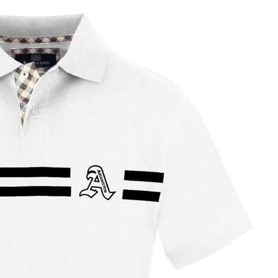 Aquascutum - Poloshirt für Herren, Mit Kragen (Weiß) - Image 4