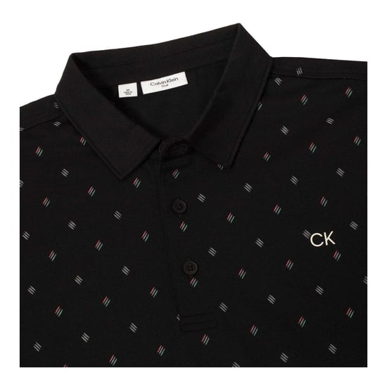 Calvin Klein - Poloshirt für Herren, Hochleistungsmaterial, Emblem (Schwarz) - Image 3