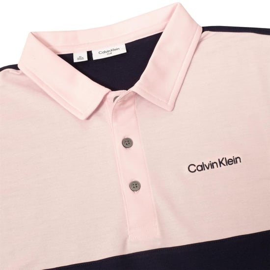Calvin Klein - Poloshirt für Herren, Mit Kragen (Marine/Pink) - Image 3
