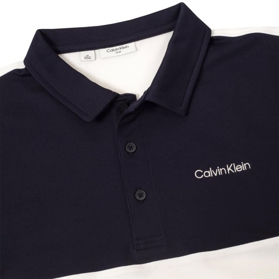 Calvin Klein - Poloshirt für Herren, Mit Kragen (Weiß/Marine) - Image 3