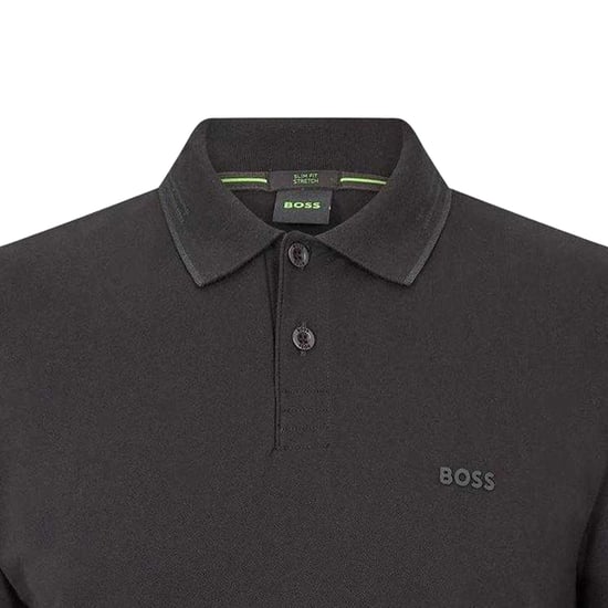 Boss - "Paul" Poloshirt für Herren (Schwarz/Grau) - Image 3