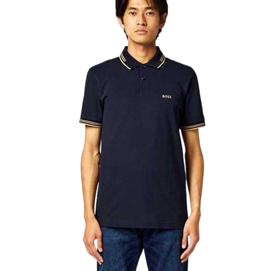 Boss - "Paul" Poloshirt für Herren (Marine/Gold) - Image 1