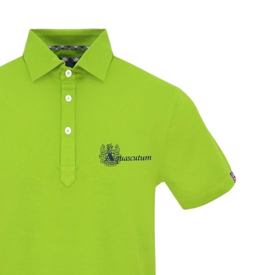 Aquascutum - Poloshirt für Herren, Mit Kragen, kurzärmlig (Limone) - Image 3