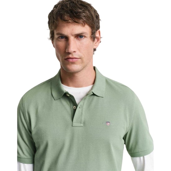 Gant - Poloshirt für Herren, Regulär (Grün) - Image 3