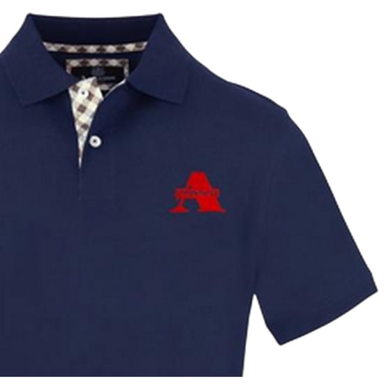 Aquascutum - Poloshirt für Herren, bestickt, gewebter Stoff (Marine) - Image 4