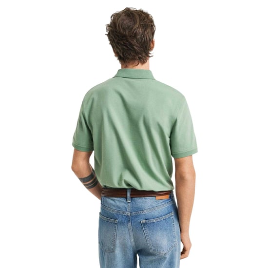 Gant - Poloshirt für Herren, Piqué, kurzärmlig (Grün) - Image 2