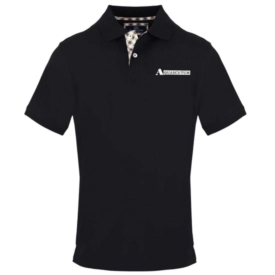 Aquascutum - Poloshirt für Herren, kurzärmlig (Schwarz) - Image 1