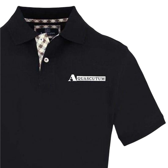 Aquascutum - Poloshirt für Herren, kurzärmlig (Schwarz) - Image 3