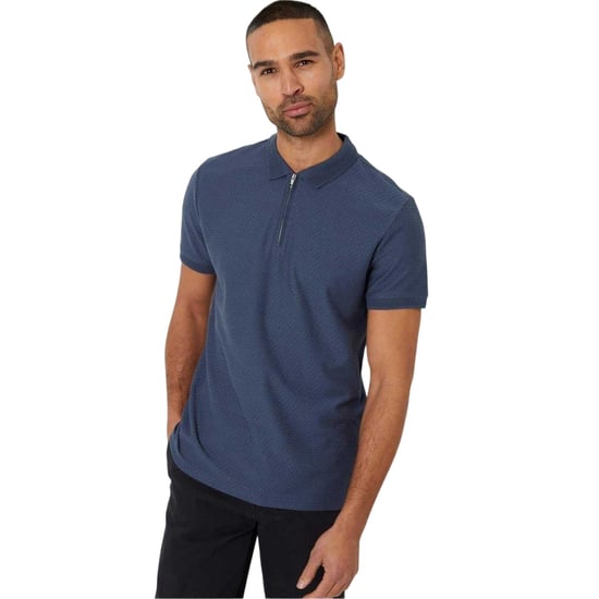 Threadbare - "Westbank" Poloshirt für Herren, kurzärmlig (Jeansblau) - Image 2