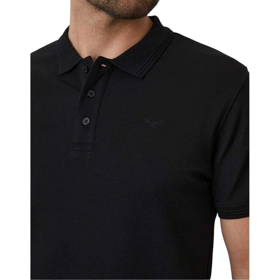 Threadbare - "Malbork" Poloshirt für Herren, kurzärmlig (Schwarz) - Image 4