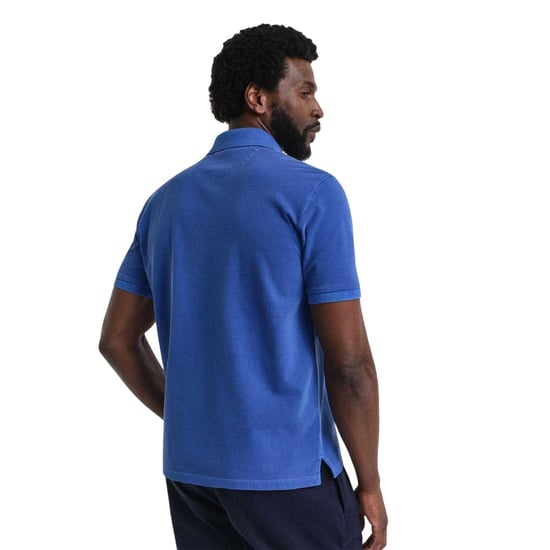 Gant - Poloshirt für Herren, Sonne Verblasst, Piqué (Blau) - Image 3