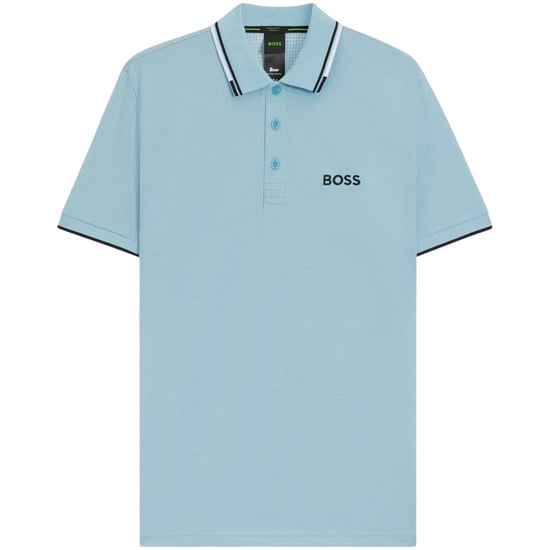 Boss - "Paddy Pro" Poloshirt für Herren, Baumwolle Piqué (Pastellblau) - Image 1
