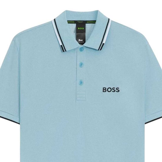 Boss - "Paddy Pro" Poloshirt für Herren, Baumwolle Piqué (Pastellblau) - Image 3