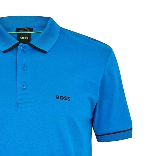 Boss - "Paule" Poloshirt für Herren, kurzärmlig (Blau) - Image 3