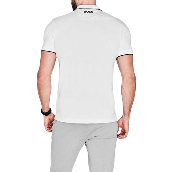 Boss - "Paddy Pro" Poloshirt für Herren, Baumwolle Piqué (Weiß) - Image 2