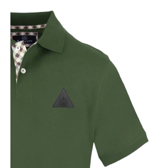 Aquascutum - Poloshirt für Herren, Mit Kragen (Militärgrün) - Image 4