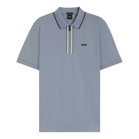 Boss - "Philix" Poloshirt für Herren, Schnell trocknend, kurzärmlig (Dunkelgrau) - Image 1