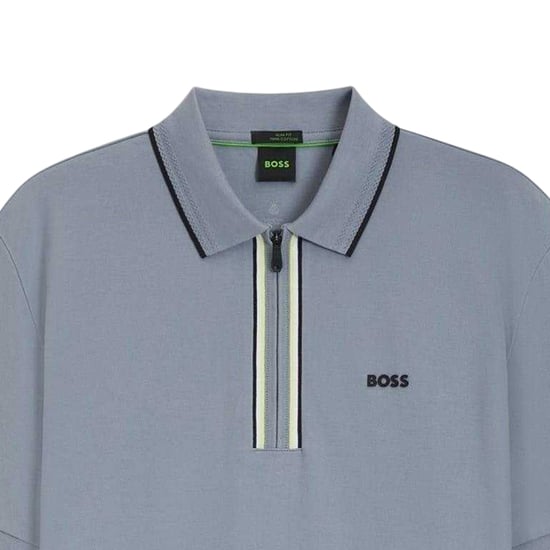 Boss - "Philix" Poloshirt für Herren, Schnell trocknend, kurzärmlig (Dunkelgrau) - Image 3