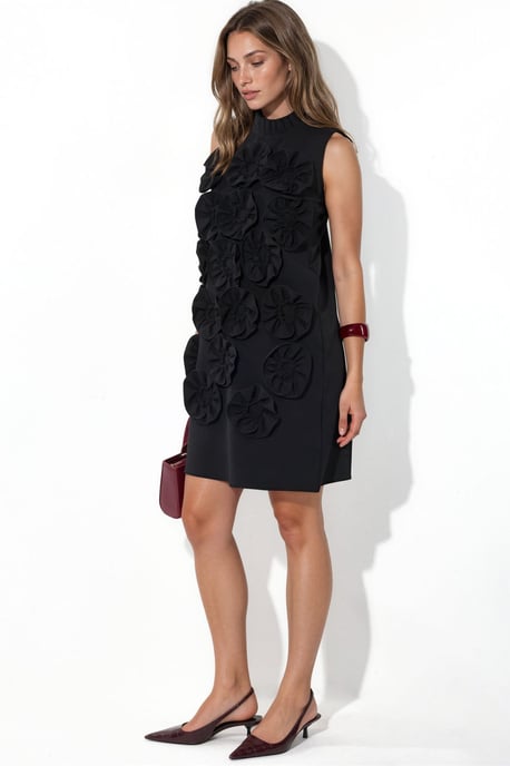 Besticktes ärmelloses Minikleid - Image 2