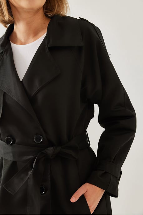 Gepolsterter Midi-Trenchcoat - Image 3