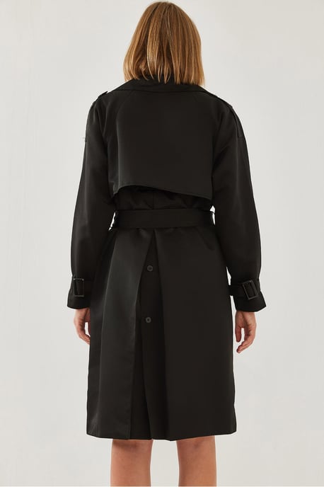 Gepolsterter Midi-Trenchcoat - Image 4