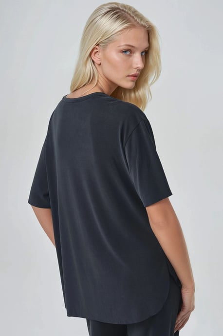 Lockere Passform Crew-Neck T-Shirt - Image 4