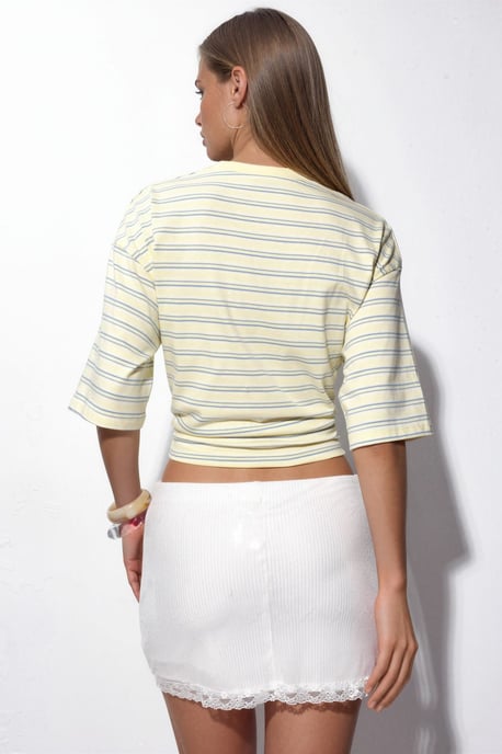 High-Waisted Bodycon Pailletten Minirock - Image 3