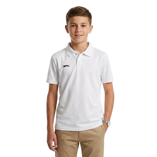 Slazenger - "Aero" Poloshirt für Kinder (Cremefarbe) - Image 2