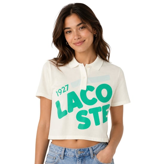 Lacoste - Poloshirt für Damen, kurz geschnitten (Weiß) - Image 3