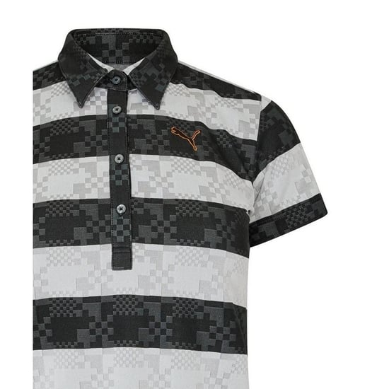 Puma - Poloshirt für Damen, Stripes (Schwarz/Weiß) - Image 3