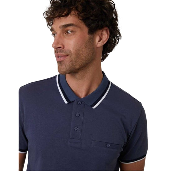 Threadbare - Poloshirt für Damen, Jet Tasche, Verriegelung (Blau) - Image 4
