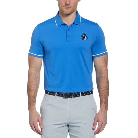 Original Penguin - Poloshirt für Herren, Emblem, Regulär (Nebelblau) - Image 1