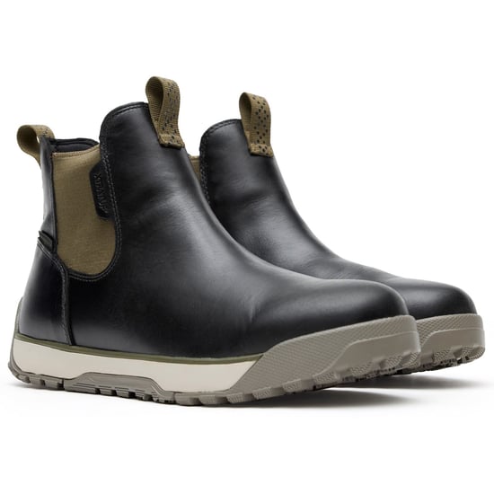 Xtratuf Knöcheldecklederschuhe Herren Pirat Schwarz Gummistiefel - Image 3