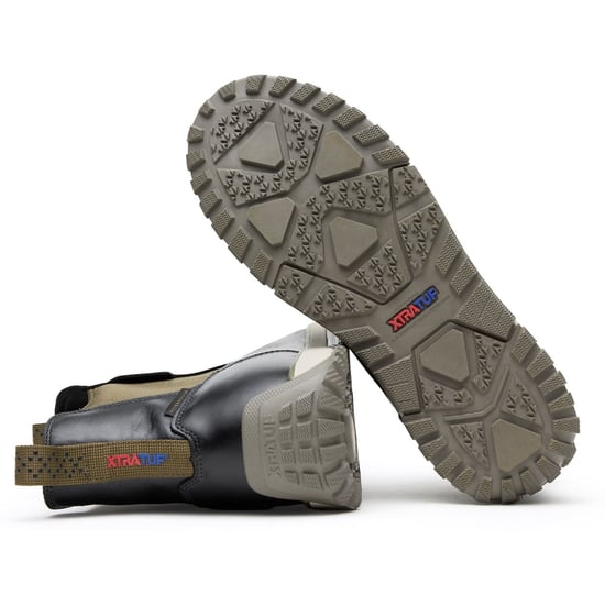 Xtratuf Knöcheldecklederschuhe Herren Pirat Schwarz Gummistiefel - Image 4
