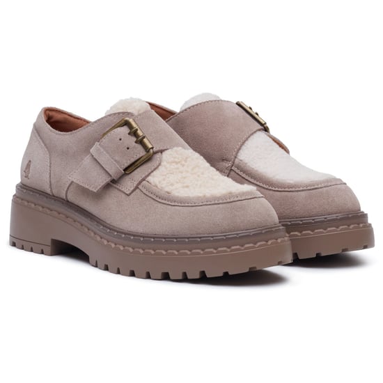 Hush Puppies Orla Monk Leder Damen Slipper in Taupe - Image 3