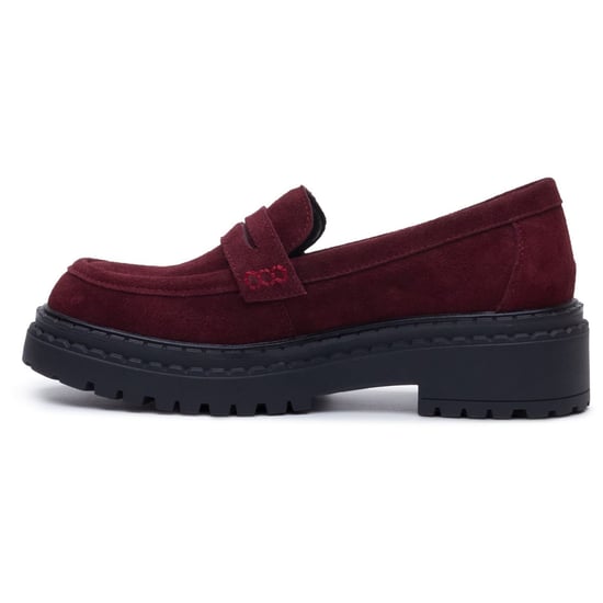 Hush Puppies Odessa Leder Damen Bordo Slipper - Image 6
