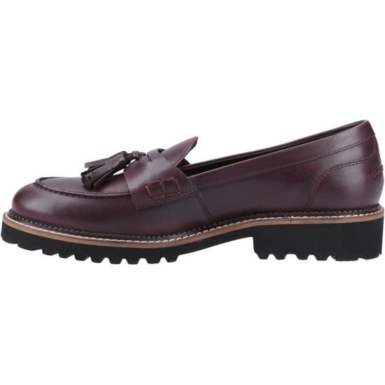 Hush Puppies Ginny Leder Damen Lila Weit-Fit Slipper - Image 4