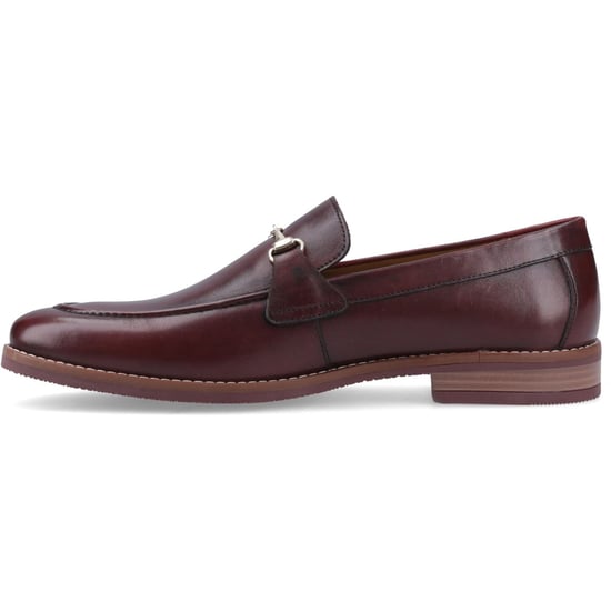 Hush Puppies Moses Leder Herren Bordeaux Slipper - Image 4