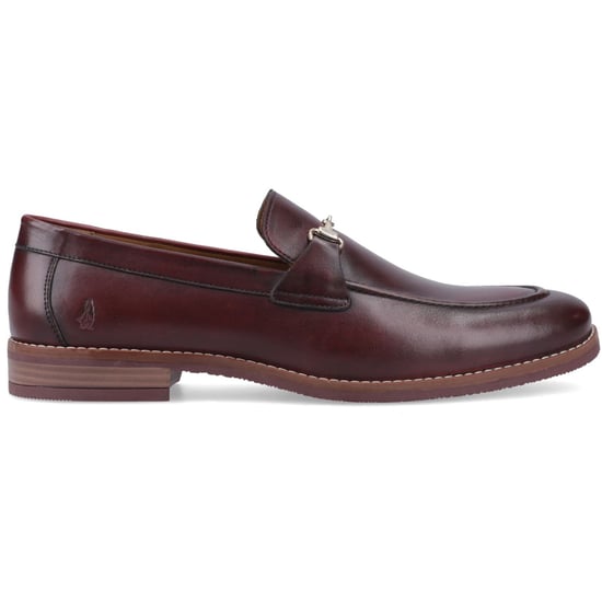 Hush Puppies Moses Leder Herren Bordeaux Slipper - Image 5