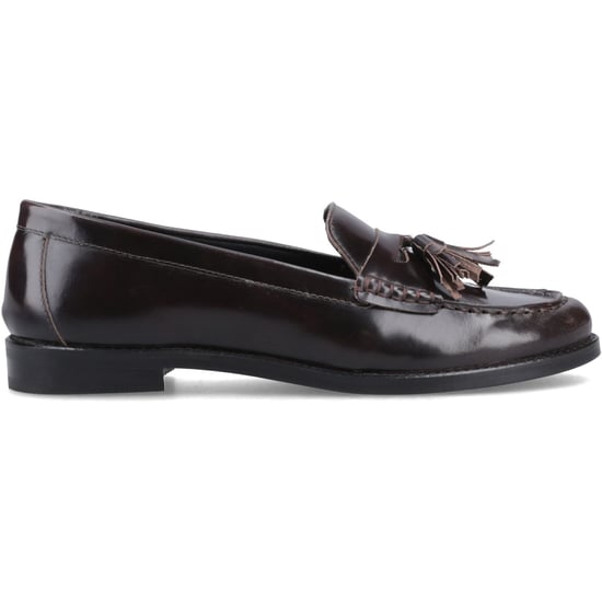 Hush Puppies Connie Leder Damen Aubergine Slipper - Image 5