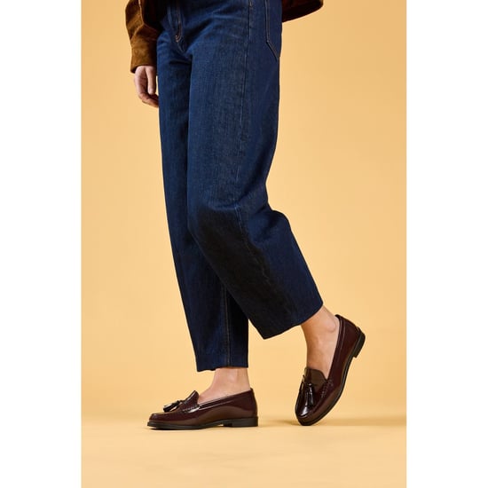 Hush Puppies Connie Leder Damen Aubergine Slipper - Image 6