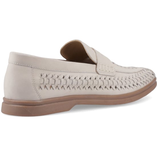 Hush Puppies Bowie Leder Herren Taupe Slim Fit Slipper - Image 2