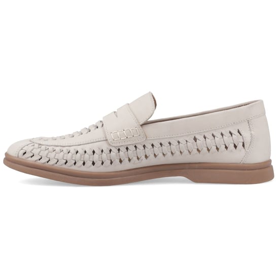 Hush Puppies Bowie Leder Herren Taupe Slim Fit Slipper - Image 4