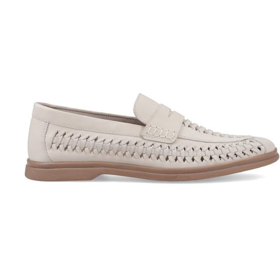 Hush Puppies Bowie Leder Herren Taupe Slim Fit Slipper - Image 5
